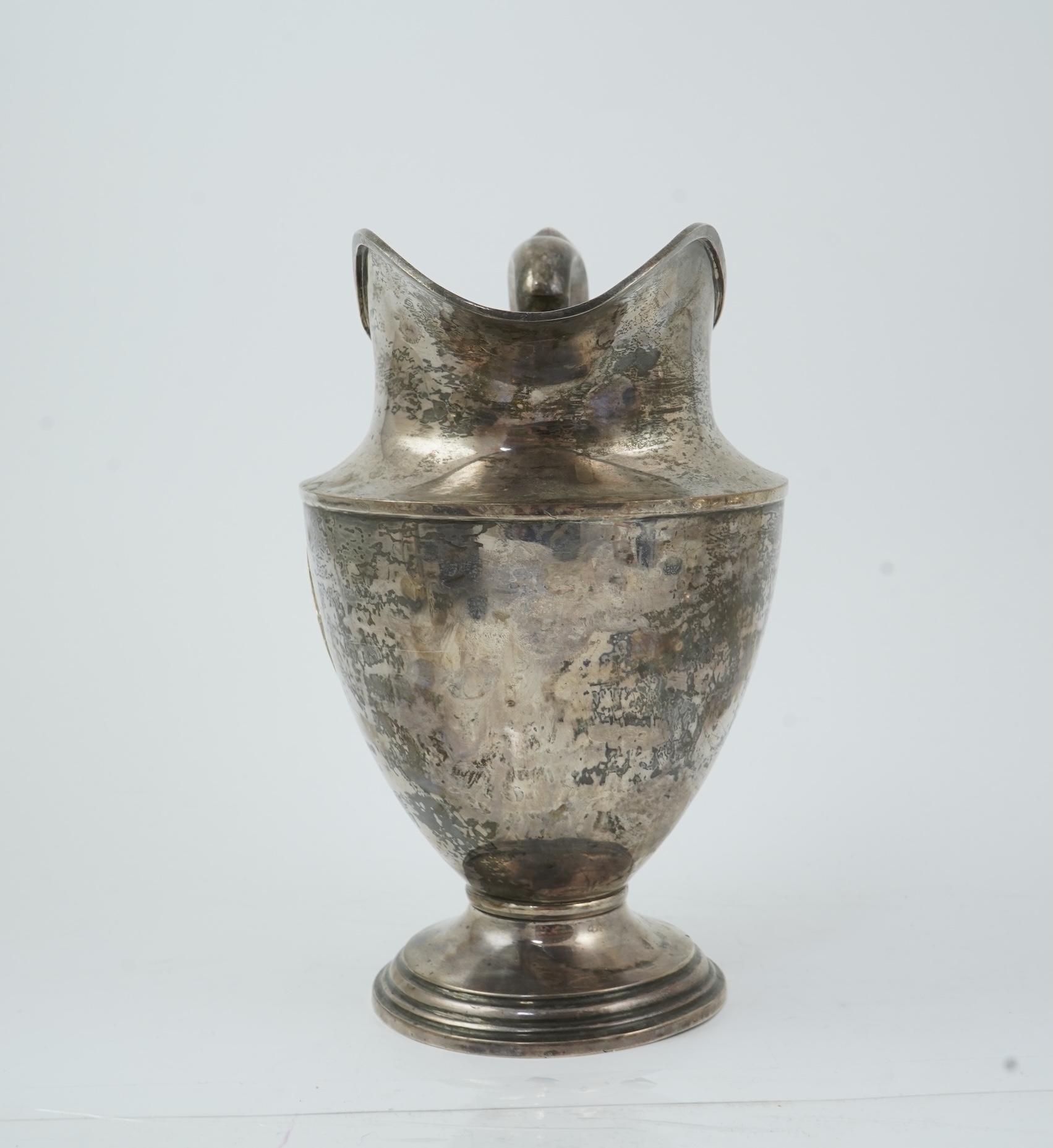 An early 20th century North American sterling silver large jug by Schofield & Co